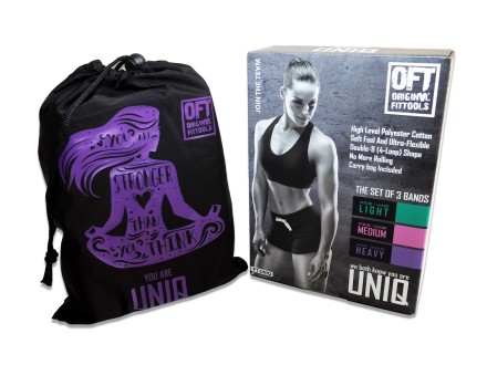 Набор из трех тканевых эспандеров UNIQ