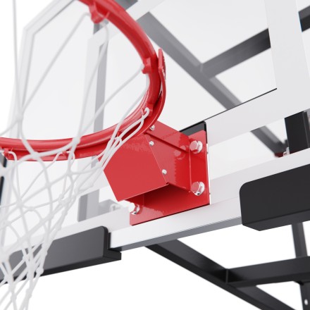 Баскетбольный щит DFC со съёмным регулятором высоты, поликарбонат 2 мм, 110 х 70 см