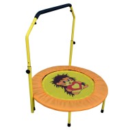 Складной мини-батут 36" с ручкой  диаметр 92 см оранжевый