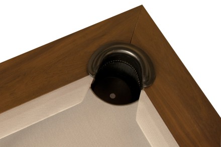 Бильярдный стол для пула "Pierce" 8 ф (коричневый) с плитой, со столешницей Бильярдный стол для пула "Pierce" 8 ф (коричневый) с плитой, со столешницей