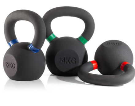 Гиря чугунная с цветным кольцом 10 кг (модель: К-3) VictoryFit VF-KCR100