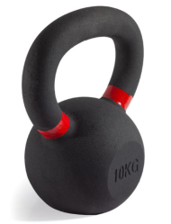 Гиря чугунная с цветным кольцом 10 кг (модель: К-3) VictoryFit VF-KCR100