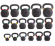 Гиря чугунная с цветным кольцом 10 кг (модель: К-3) VictoryFit VF-KCR100