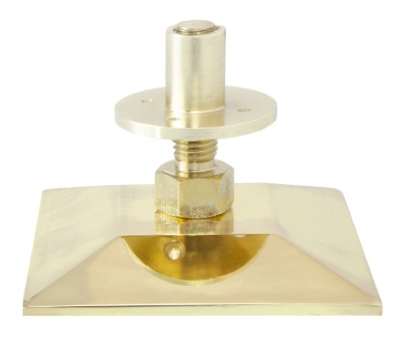 Опора регулируемая / пирамида латунь D14 см, квадрат