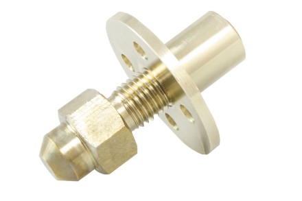 Опора регулируемая / пирамида латунь D14 см, квадрат