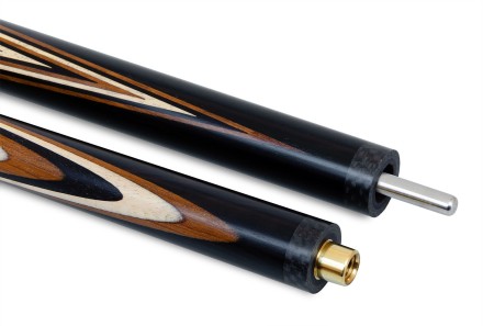 Кий / пирамида 2-pc "Классика" (термограб черный, белый) 13 запилов Кий / пирамида 2-pc "Классика" (термограб черный, белый) 13 запилов