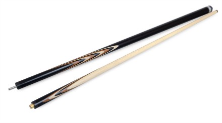 Кий / пирамида 2-pc "Классика" (термограб черный, белый) 13 запилов Кий / пирамида 2-pc "Классика" (термограб черный, белый) 13 запилов