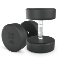 Гантель UNIX Fit PRO круглая обрезиненная 25 кг, 2 шт.