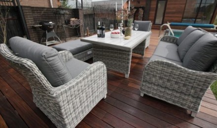 Комплект мебели из ротанга НИЦЦА обеденная группа на 8 персон