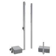 Универсальные мобильные алюминиевые стойки 80х80 мм