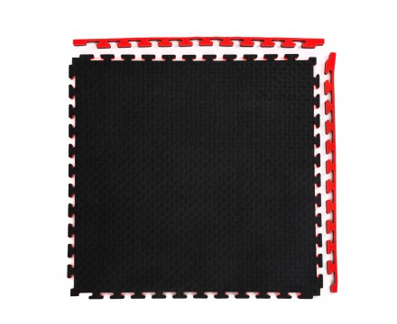 Будо-мат, 100 x 100 см, 40 мм, цвет черно-красный