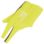 Перчатка бильярдная "Ball Teck 3" (черно-желтая, вставка замша), защита от скольжения