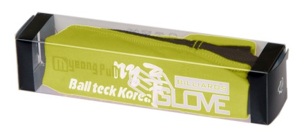 Перчатка бильярдная "Ball Teck 3" (черно-желтая, вставка замша), защита от скольжения