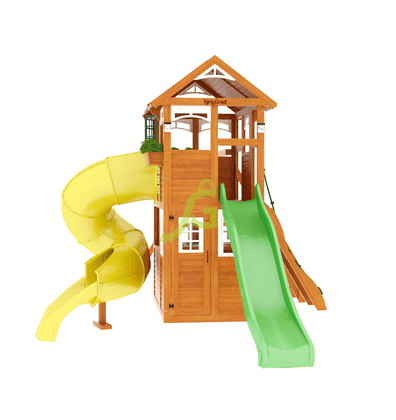 Детская площадка Клубный домик 2 с трубой Luxe