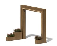 Цветочница уличная "Арка с кашпо"