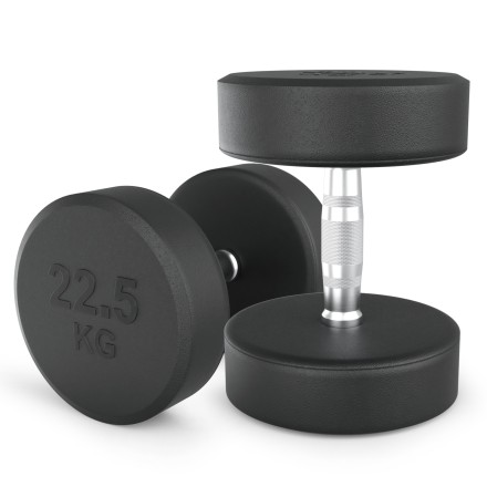 Гантель UNIX Fit PRO круглая обрезиненная 22,5 кг, 2 шт.