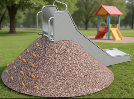 Уличная резиновая фигура с зацепами «Холм» 