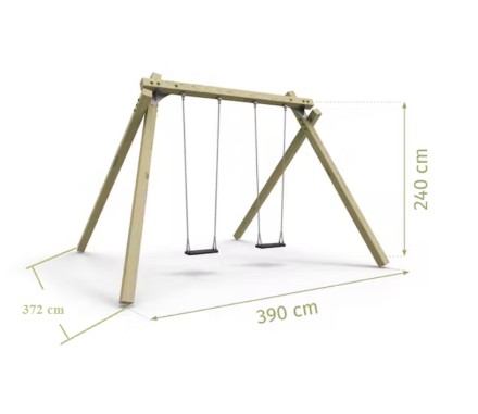 Качели White Rhino с подвесом chainset