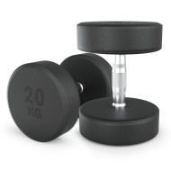 Гантель UNIX Fit PRO круглая обрезиненная 20 кг, 2 шт.