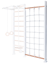 ДСК PERFETTO SPORT "Verticale in legno con rete" bianco-naturale PS-134 Стойка с сеткой ДСК PERFETTO SPORT "Verticale in legno con rete" bianco-naturale PS-134 Стойка с сеткой