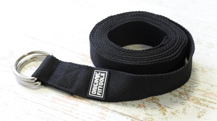 Ремешок для йоги 304 см, черный