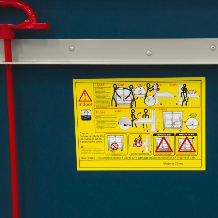 Теннисный стол складной для помещений "K-2023 ITTF Indoor" (274 Х 152.5 Х 76 см ) с сеткой Y