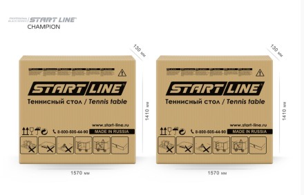 Стол теннисный  Champion Black