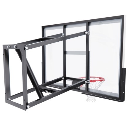 Баскетбольный щит DFC со съёмным регулятором высоты, стекло 6 мм, 136 х 80 см