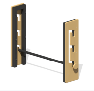 Барьер для прыжков в высоту регулируемый для собак