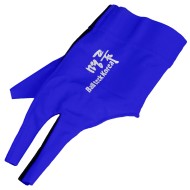 Перчатка бильярдная "Ball Teck 3" (черно-синяя, вставка замша), защита от скольжения