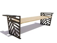 Скамейка парковая «Крым» без спинки