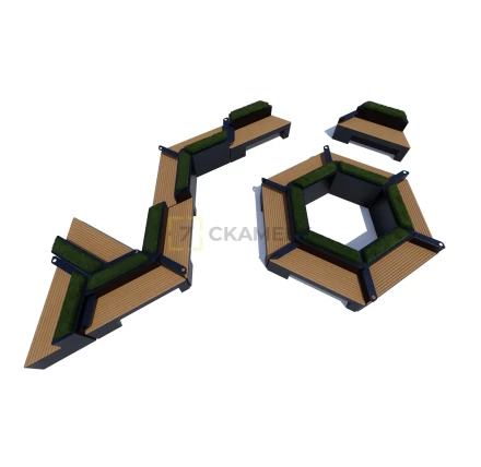 Модульная скамейка «Концепт» Модульная скамейка «Концепт»