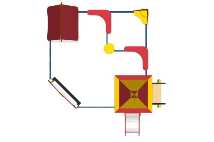 Песочный дворик с горкой 'Белоснежка' ПС-49