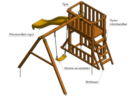 Спортивно-игровой комплекс MoyDvor «Cedar Summit»