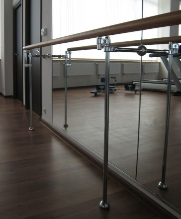 Балетный станок однорядный пол-стена