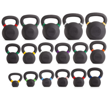 Гиря чугунная с цветным кольцом 2 кг (модель: К-3) VictoryFit VF-KCR020