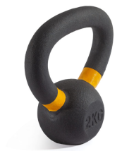 Гиря чугунная с цветным кольцом 2 кг (модель: К-3) VictoryFit VF-KCR020
