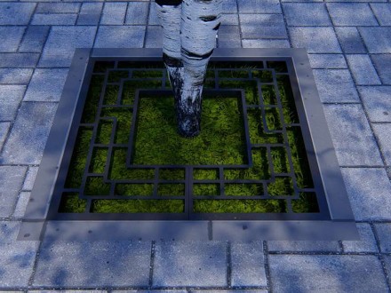 Приствольная решётка «Лабиринт»