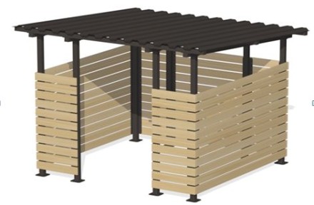 Контейнерная площадка "Эко" на 1 контейнер