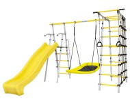 Дачный комплекс "Богатырь MAX" + ЛОДКА качели Romana 103.07.07 (серый/жёлтый)