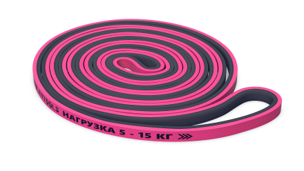 Эспандер-петля двуцветный 5-15 кг