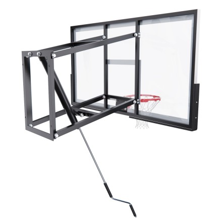 Баскетбольный щит DFC со съёмным регулятором высоты, стекло 8 мм, 152 х 80 см