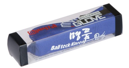 Перчатка бильярдная "Ball Teck MFO" (черно-синяя, вставка замша), защита от скольжения