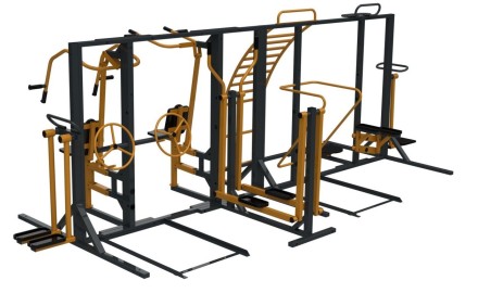 УТИ-001 Уличный тренажерный комплекс для инвалидов-колясочников