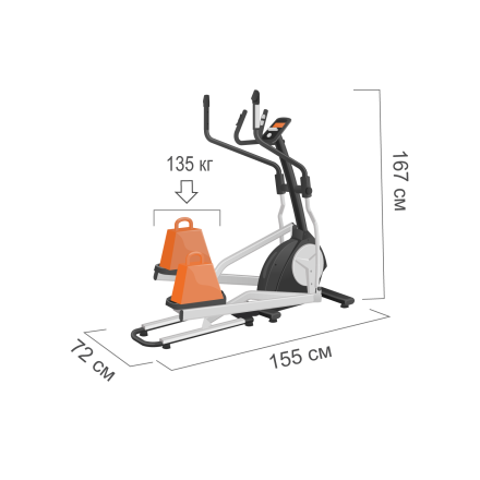 FE-1762AZBHQ Эллиптический тренажер Proxima Veritas iPro