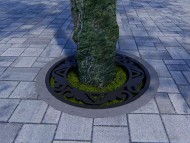 Приствольная решётка «Серьга»