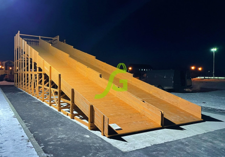 Зимняя горка IgraGrad Snow Fox, скат 18 м мод.1