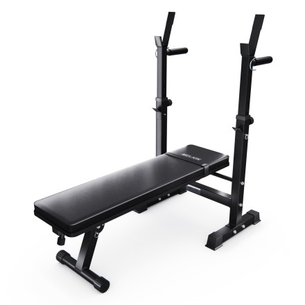Усиленная скамья со стойками под штангу DFC MELKIN Усиленная скамья со стойками под штангу DFC MELKIN