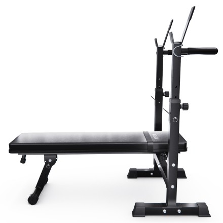 Усиленная скамья со стойками под штангу DFC MELKIN Усиленная скамья со стойками под штангу DFC MELKIN