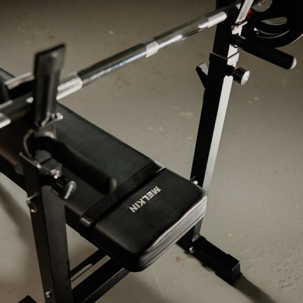 Усиленная скамья со стойками под штангу DFC MELKIN Усиленная скамья со стойками под штангу DFC MELKIN